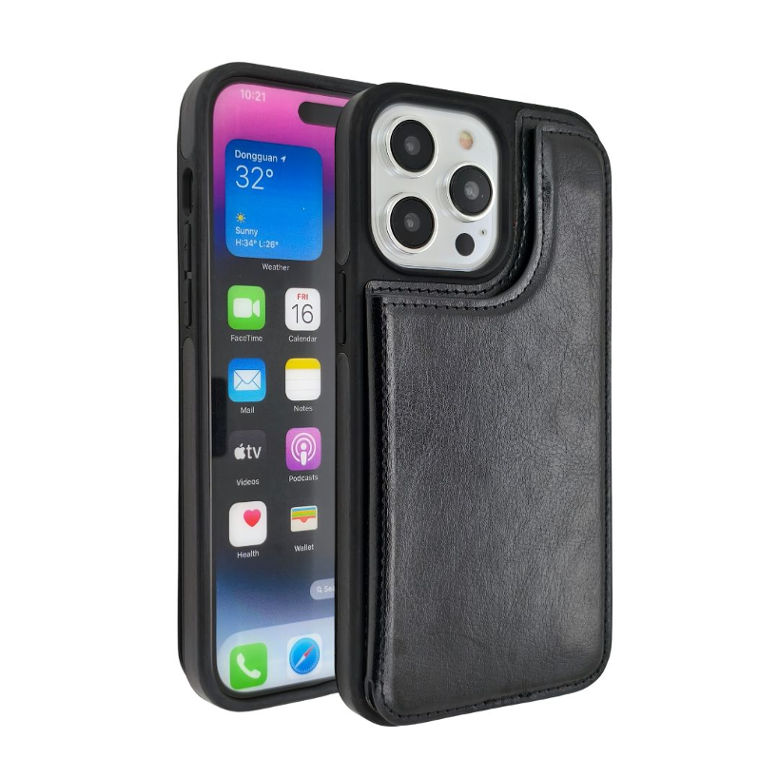 iPhone 15/iPhone 14/iPhone 13 Card Holder Case Black